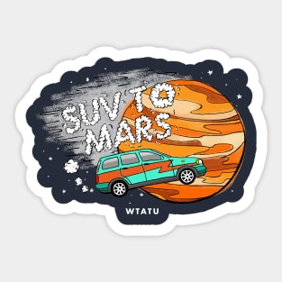 WTATU - SUV To Mars Sticker